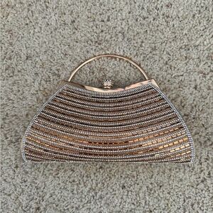 Glamorous Gold and Silver Evening Clutch